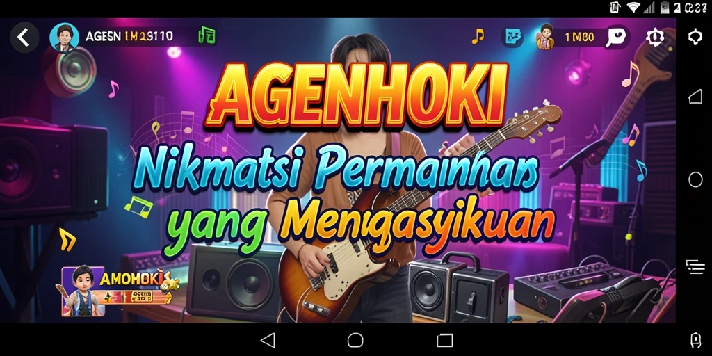 Tampilan gameplay AGENHOKI yang menarik dan penuh warna.