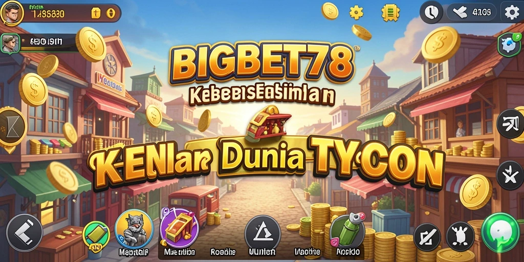 Screenshot gameplay <strong>BIGBET78</strong> menampilkan berbagai aktivitas manajemen bisnis.