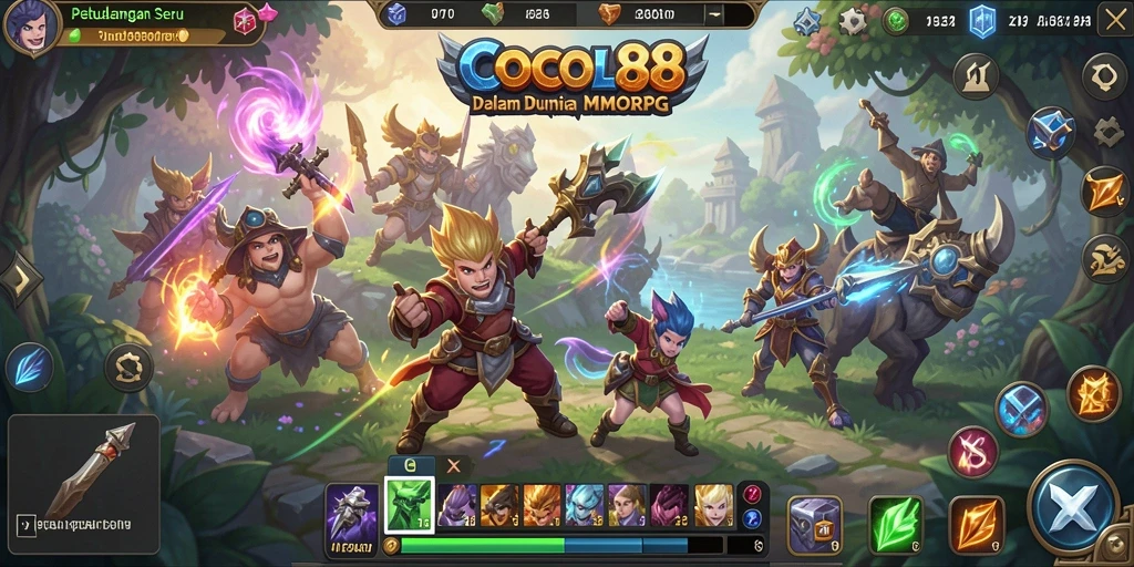 Menampilkan pertarungan epik dalam dunia MMORPG COCOL88.