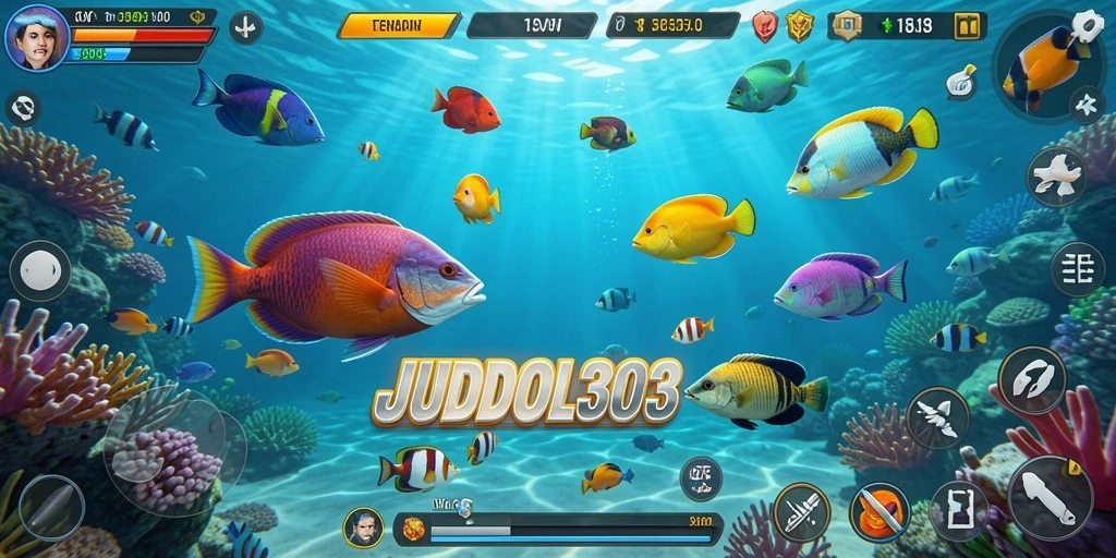 Tampilan gamplay menarik dari JUDOL303 saat berburu ikan.