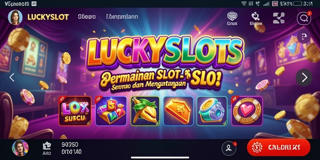Screenshot permainan <strong>LUCKYSLOTS</strong> yang menampilkan pengalaman slot menarik.