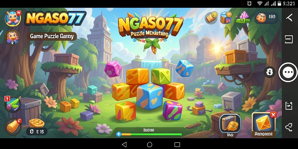 Tampilan gameplay menarik di NGASO77 dengan berbagai teka-teki.