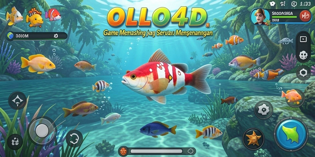 Tangkapan ikan besar dengan latar belakang indah di OLLO4D.