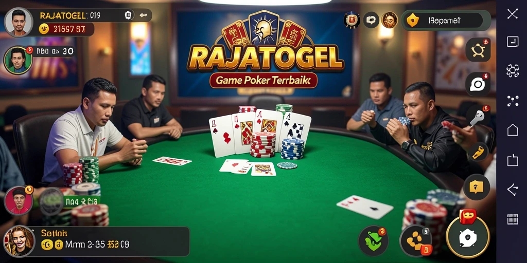 Screenshot RAJATOGEL menampilkan gameplay Poker yang seru dan menarik.