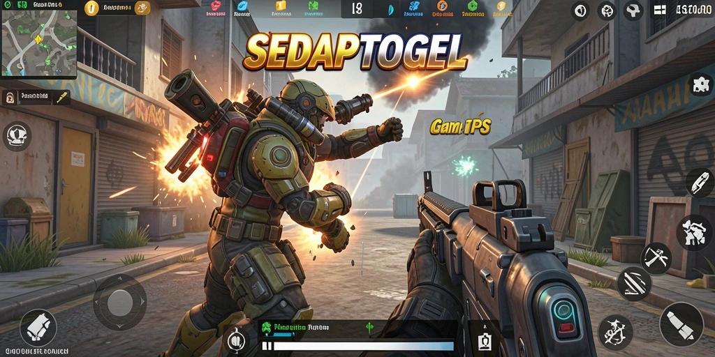 Tampilan gameplay SEDAPTOGEL yang mendebarkan di medan perang.
