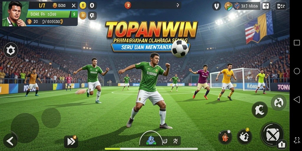 Tangkapan layar dari gameplay seru TOPANWIN yang menampilkan aksi olahraga.