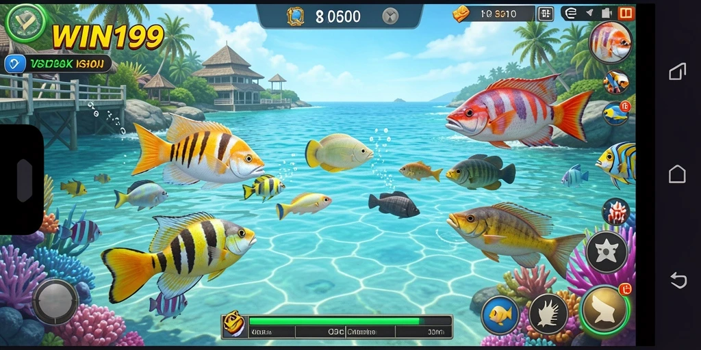 Tampilan gameplay tembak ikan yang seru dan menegangkan.